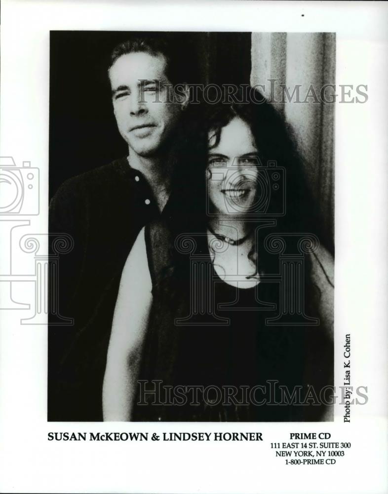 Press Photo Susan McKeown and Lindsey Horner Irish Folk Singer Songwriter - Historic Images