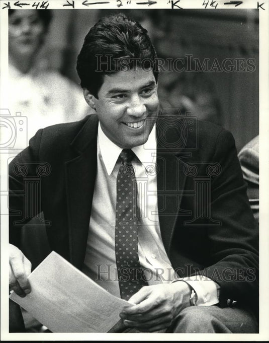 1985 Press Photo Ray Wohl Council Pres. for Middleburg Heights. - Historic Images