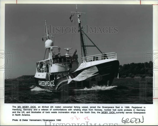 1990 Press Photo MV Moby Dick Fishing Vessel - Historic Images