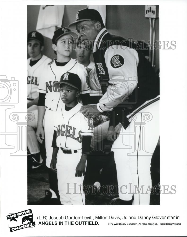 1996 Press Photo Joseph Gordon-Levitt Milton Davis Jr. and Danny Glover - Historic Images