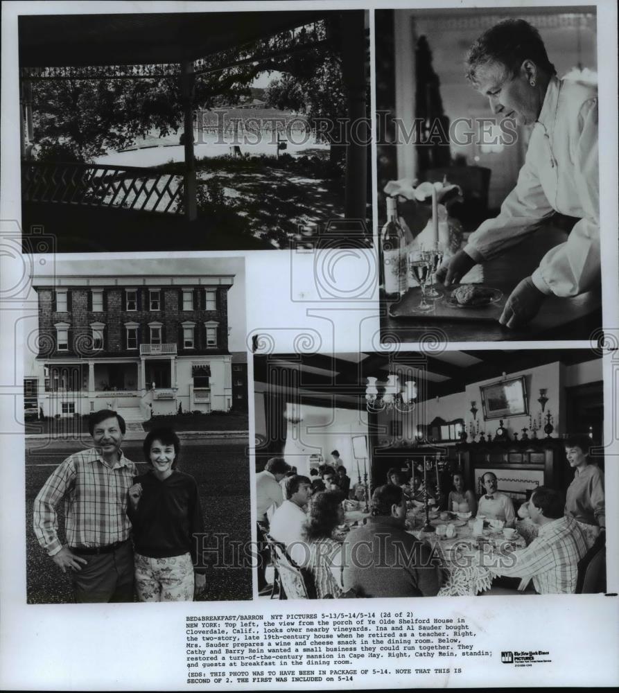 1987 Press Photo Bed &amp; Breakfast Inns - Historic Images