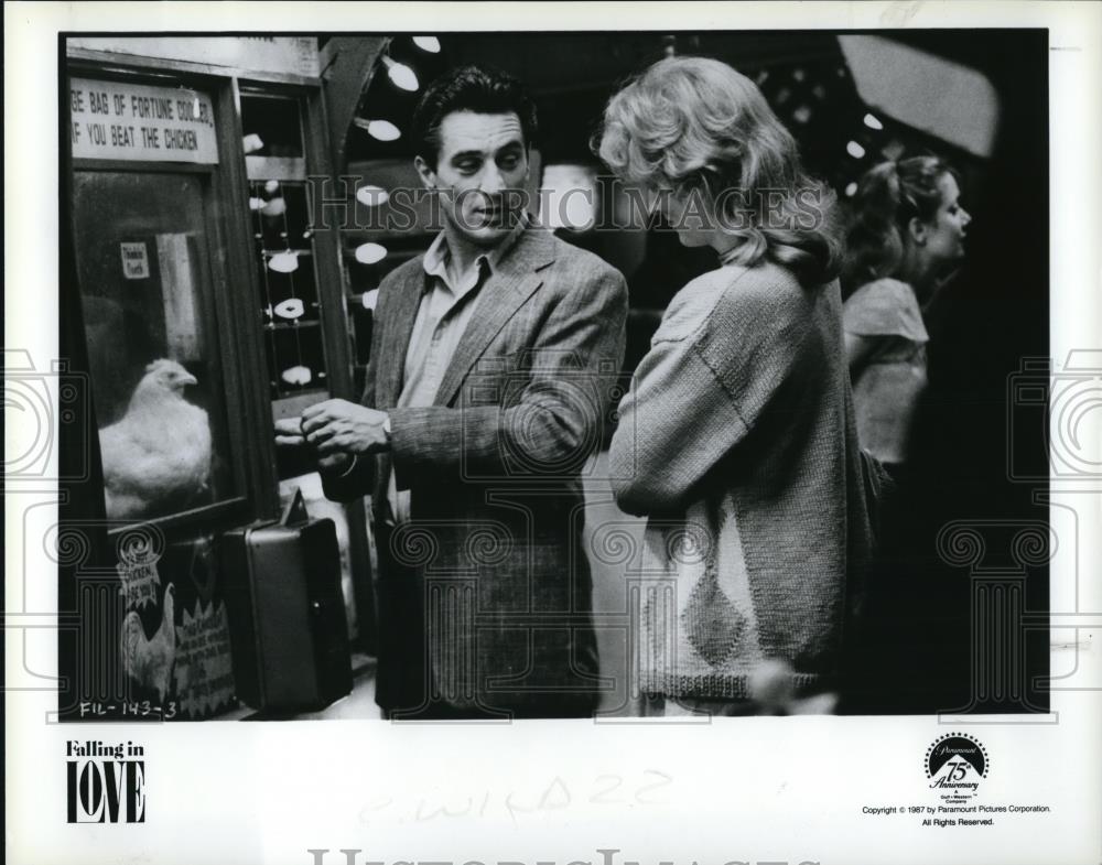 1989 Press Photo Robert De Niro &amp; Meryl Streep in Falling in Love - cvp50154 - Historic Images