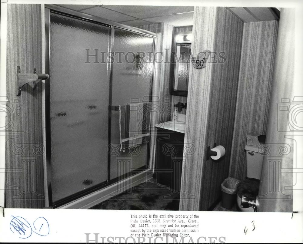 1988 Press Photo The Dellwood Road Refinished Basement - Historic Images