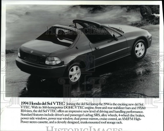 1992 Press Photo 1994 Donda del Sol VTEC with 160 horsepower DOHC VTEC - Historic Images