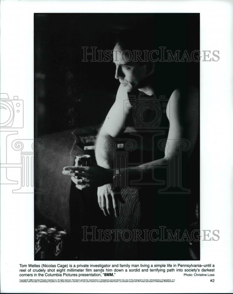 Press Photo Columbia Pictures presents 8MM with Nicholas Cage - cvp69490 - Historic Images