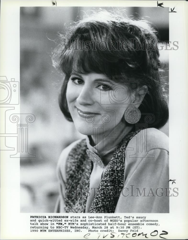 1990 Press Photo Patricia Richardson stars as Lee-Ann Plunkett in FM - cvp48248 - Historic Images