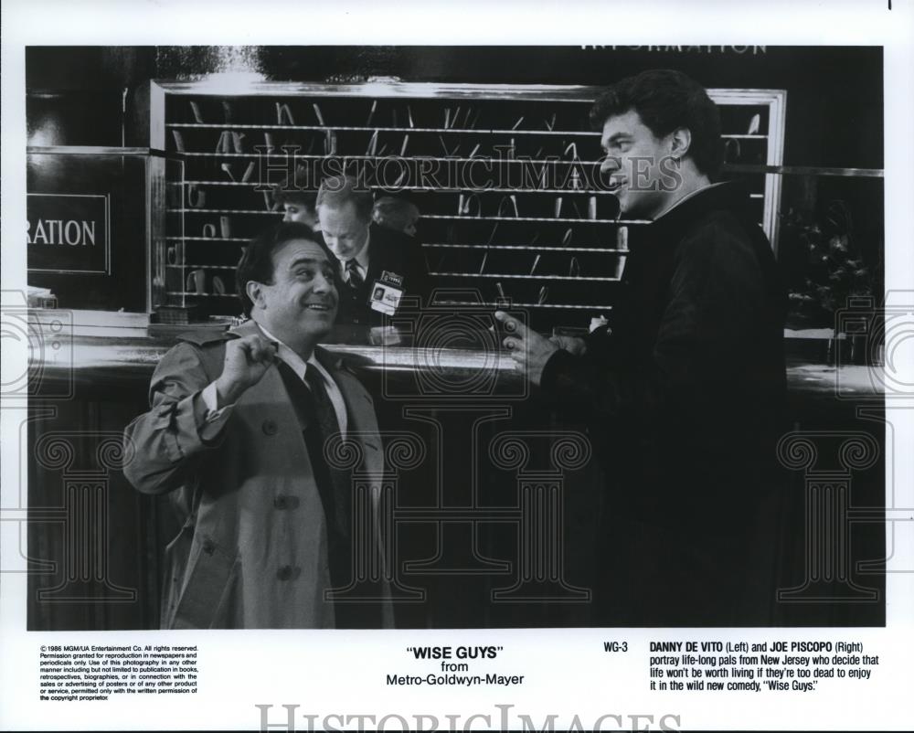 1986 Press Photo Wise Guys Danny Devito Joe Piscopo - cvp52995 - Historic Images