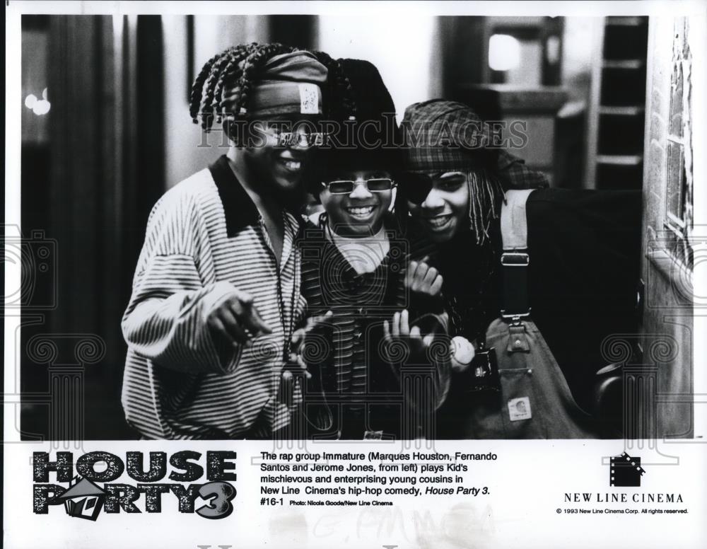 1994 Press Photo Marques Houston Fernando Santos Jerome Jones House Party 3 - Historic Images