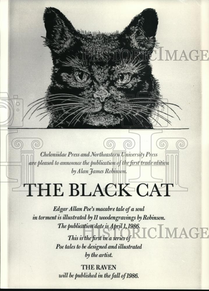 1987 Press Photo The Black Cat edition announced was the first joint venture - Historic Images