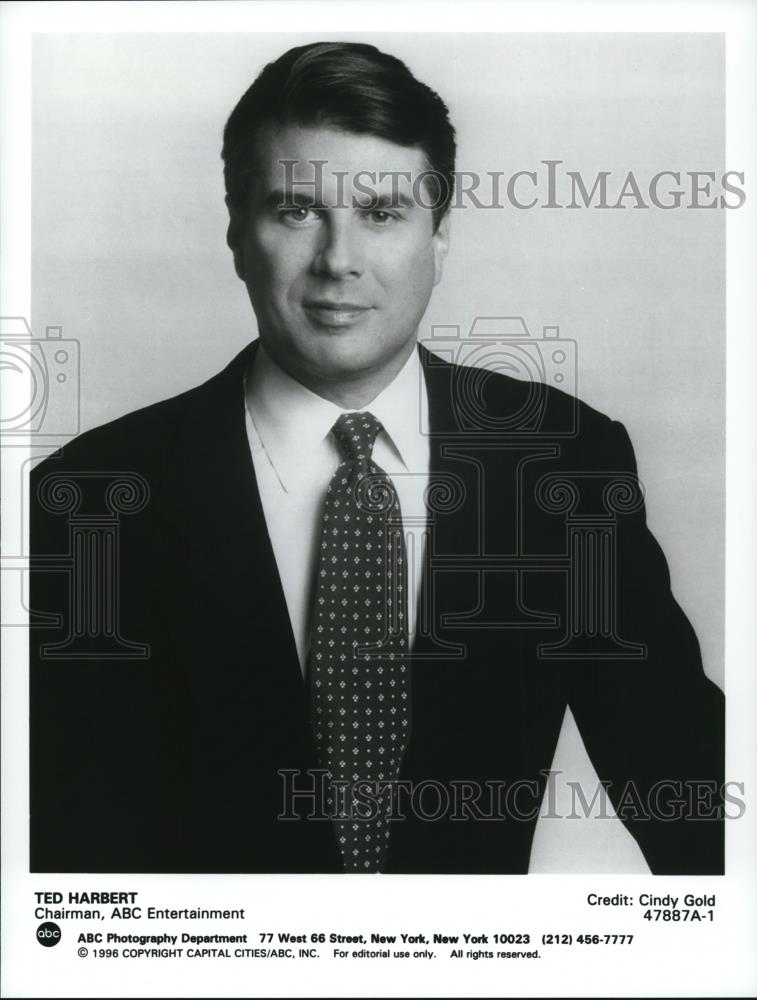1996 Press Photo Ted Harbert Chairman ABC Entertainment - cvp53949 - Historic Images