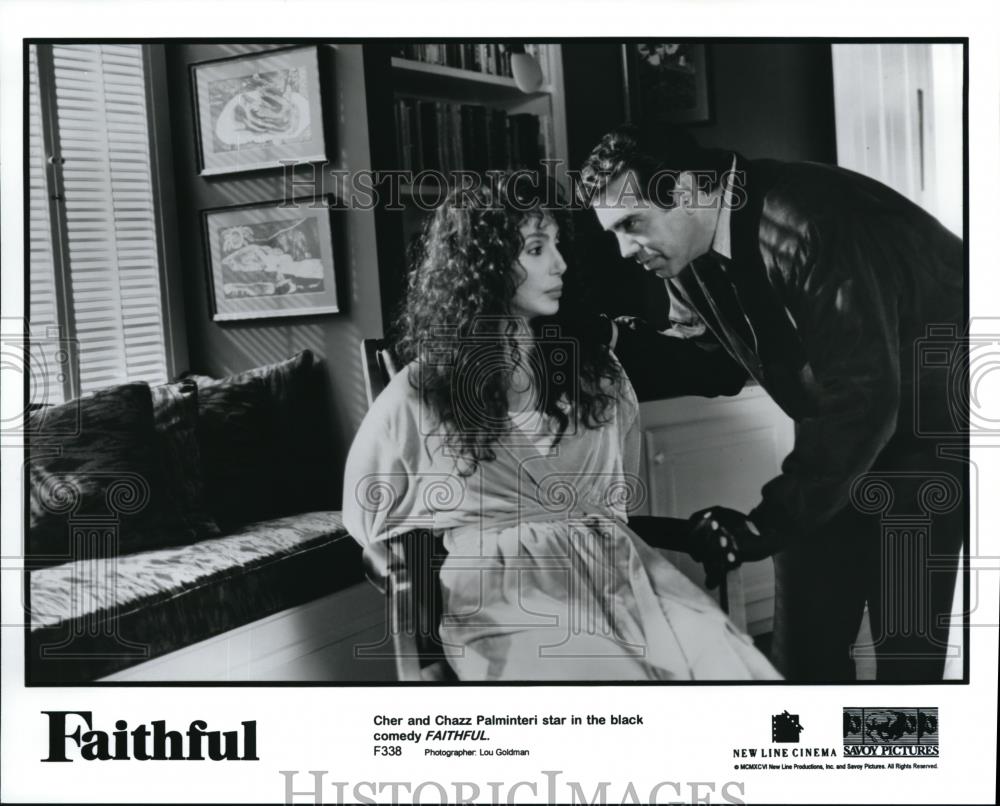 1996 Press Photo Cher and Chazz Palminteri star in Faithful - cvp42687 - Historic Images