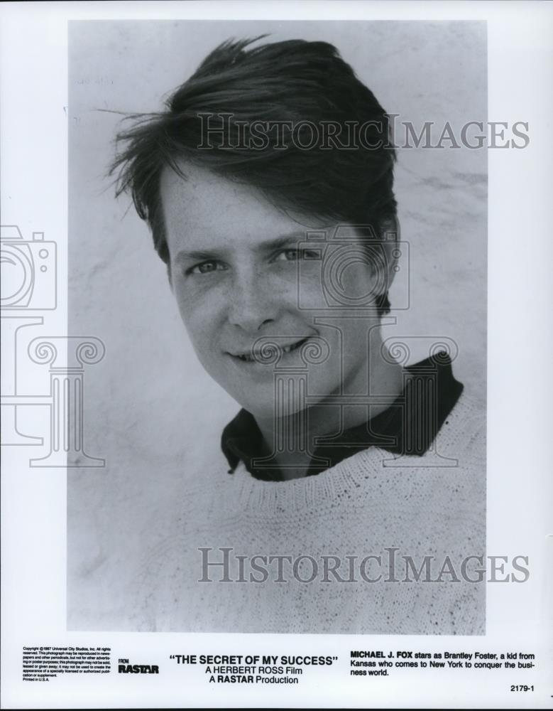 1987 Press Photo Michael J. Fox in The Secret of My Success - cvp58132 - Historic Images