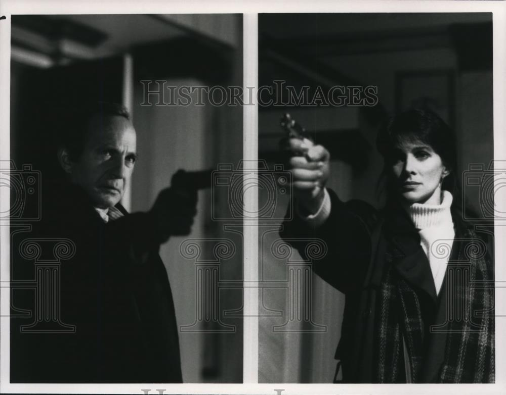 1990 Press Photo Eva Marie Saint &amp; Ben Gazzara in People Like Us - cvp72466 - Historic Images