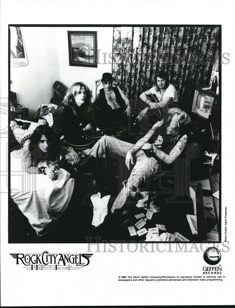 1988 Press Photo Rock City Angels - cvp68486 - Historic Images