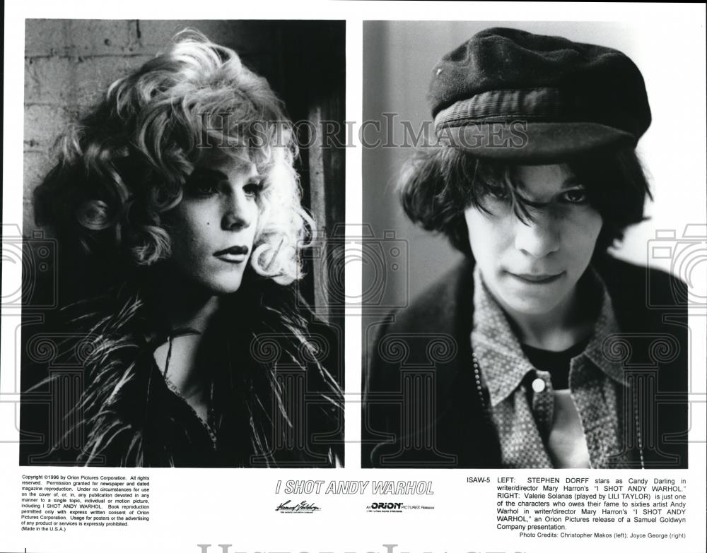 1996 Press Photo Stephen Dorff in I Shot Andy Warhol - cvp57214 - Historic Images
