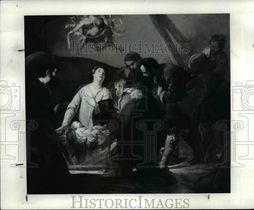 1985 Press Photo Berarndo Cavallino Adoration of the Shepherds - cva59501 - Historic Images