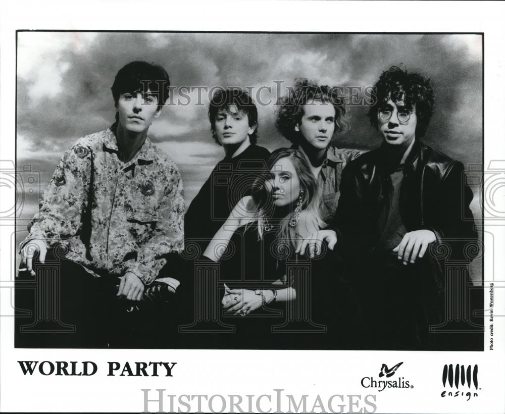 1991 Press Photo Karl Wallinger and World Party Alternative Rock Band - Historic Images