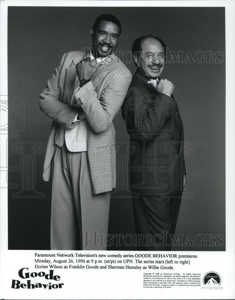 1996 Press Photo Sherman Hemsley and Dorien Wilson in Goode Behavior - cvp58145 - Historic Images