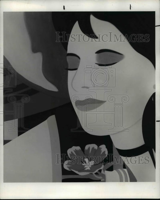 1982 Press Photo Tom Wesselnan's Acrylic Study for Cynthia In The Bedroom - Historic Images