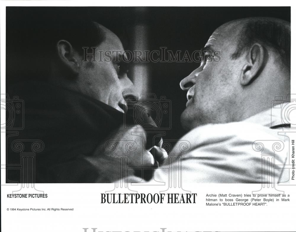 1994 Press Photo Matt Craven &amp; Peter Boyle in Bulletproof Heart - cvp57220 - Historic Images