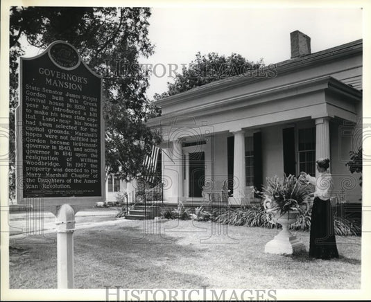 Press Photo Michigan's First Governor's mansion built by James Wright Gordon - Historic Images