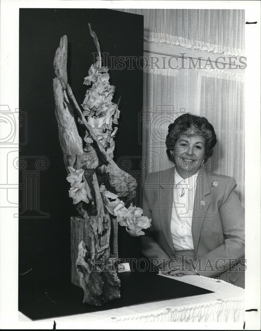 1987 Press Photo Calvin Wight and door-locking invention - Historic Images
