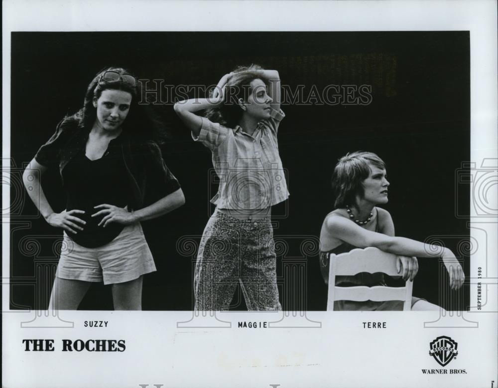 1983 Press Photo Suzzy, Maggie and Terre Roche in The Roches - cvp53565 - Historic Images