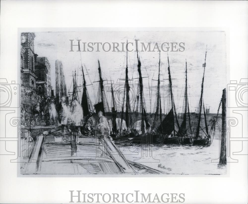 1991 Press Photo Billingsgale by James Abbott McNeill Whistler, American - Historic Images