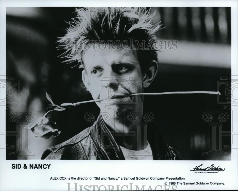 1986 Press Photo Alex Cox in Sid &amp; Nancy - cvp43083 - Historic Images