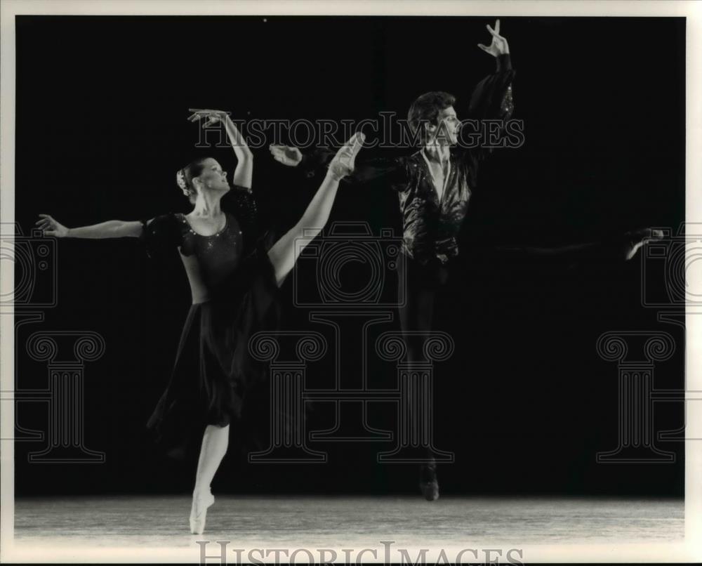 1993 Press Photo Cynthia Graham &amp; Mark Otloski in Cleveland Ballet Starlight - Historic Images