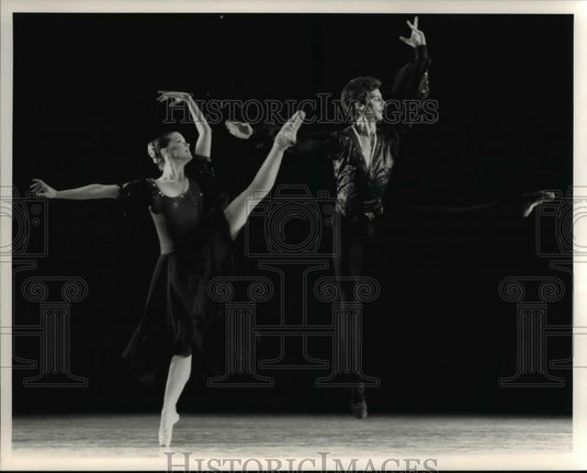 1993 Press Photo Cynthia Graham & Mark Otloski in Cleveland Ballet Starlight - Historic Images