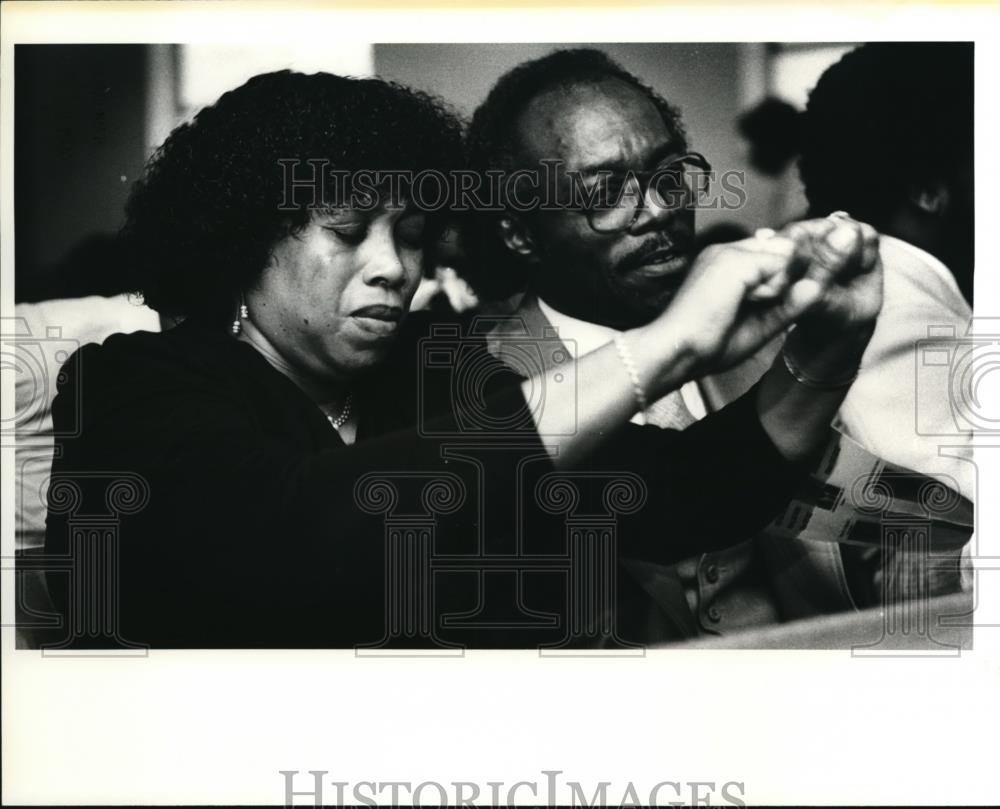 1985 Press Photo Worrie Taylor Case - Historic Images