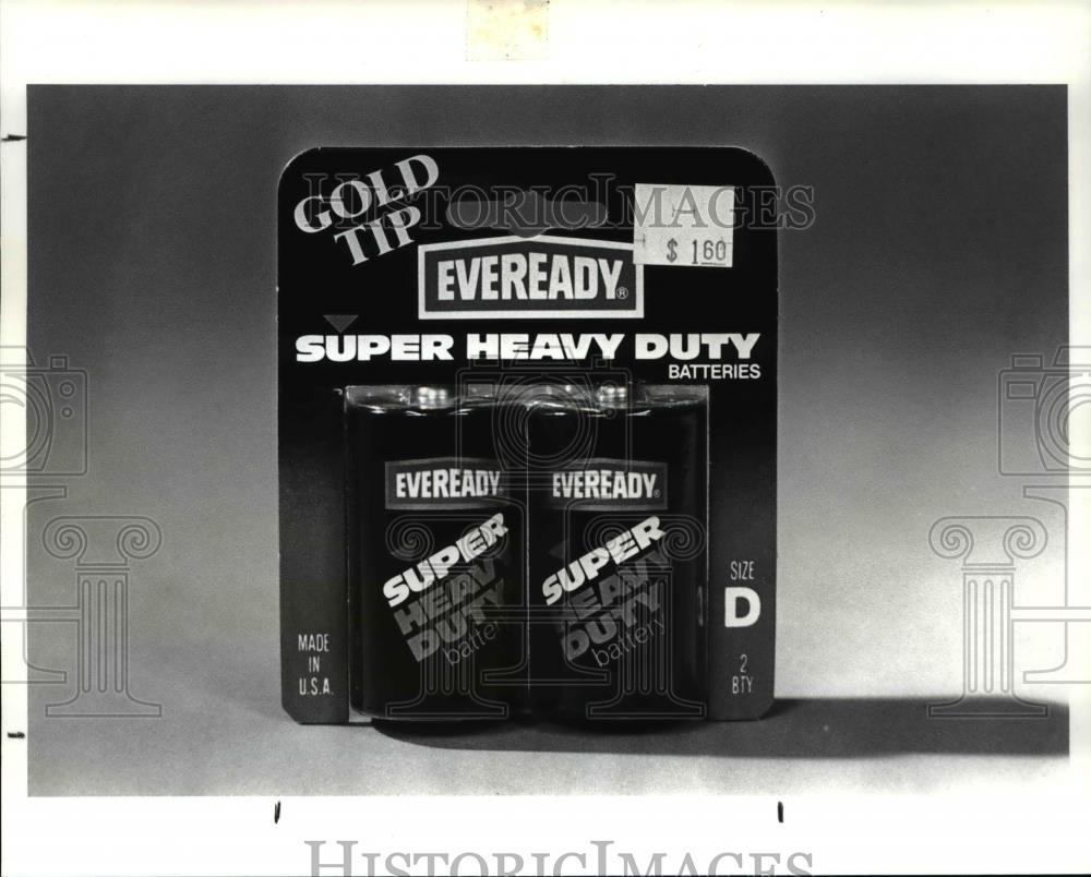 1987 Press Photo Eveready Batteries - Historic Images