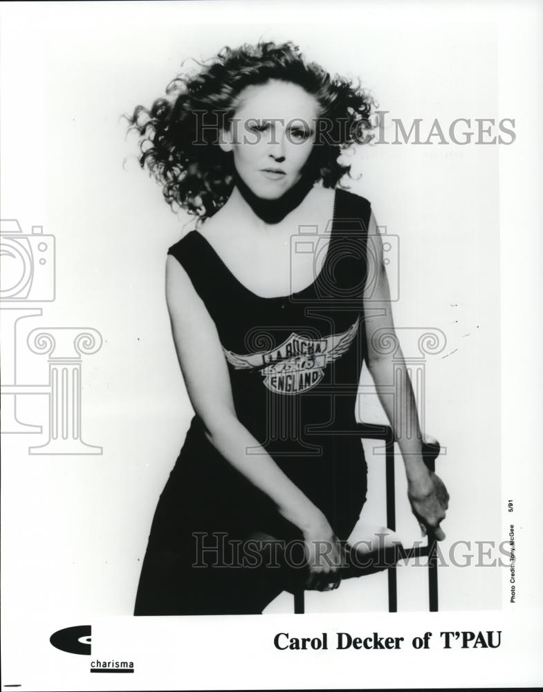 1991 Press Photo Carol Decker of T&#39;Pau - cvp41432 - Historic Images