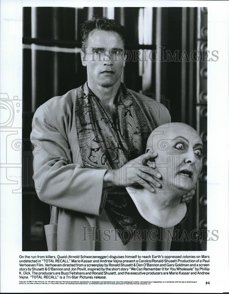 1990 Press Photo Total Recall Srnold Schwarzegger - cvp69161 - Historic Images