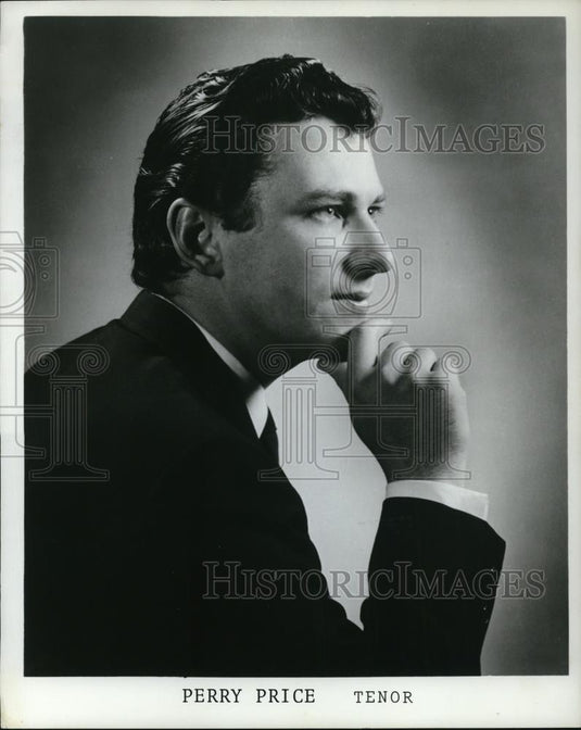 1973 Press Photo Singer Perry Price....Tenor - cvp48098 - Historic Images