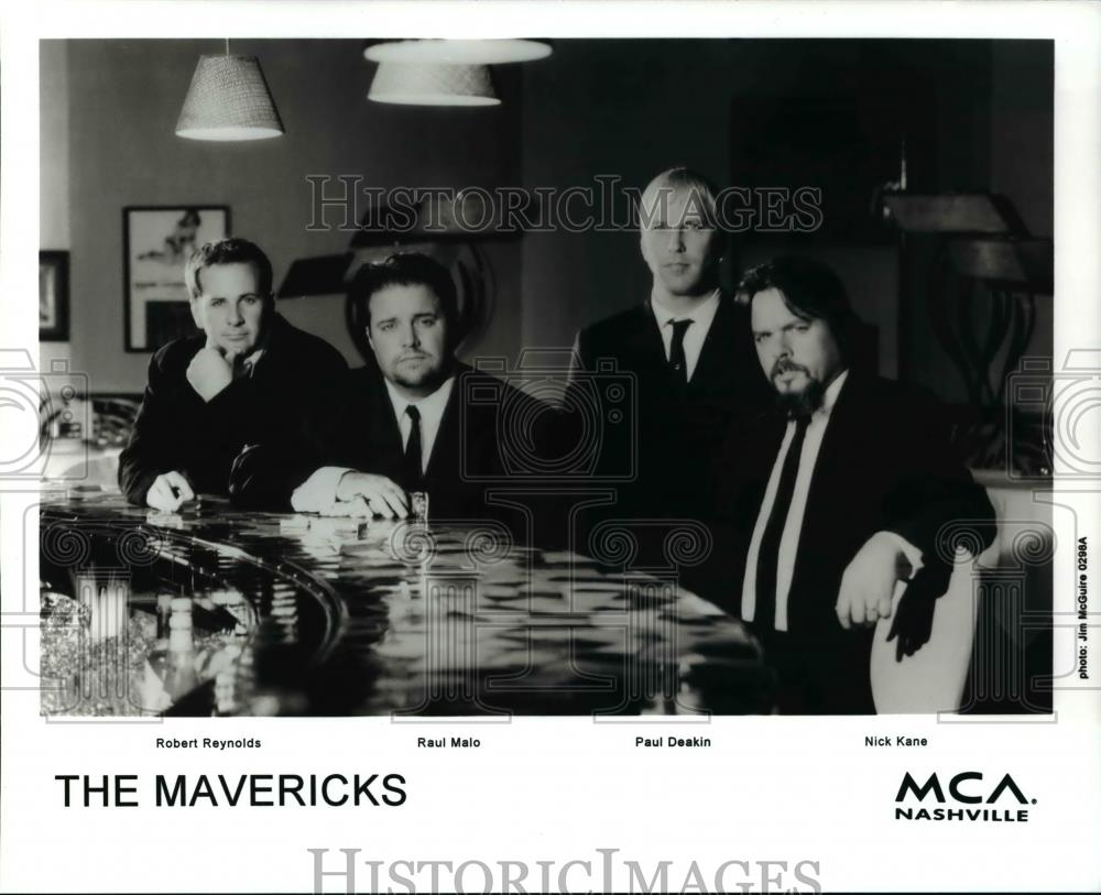 Press Photo The Mavericks Robert Reynolds Raul Malo Paul Deakin Nick Kane - Historic Images