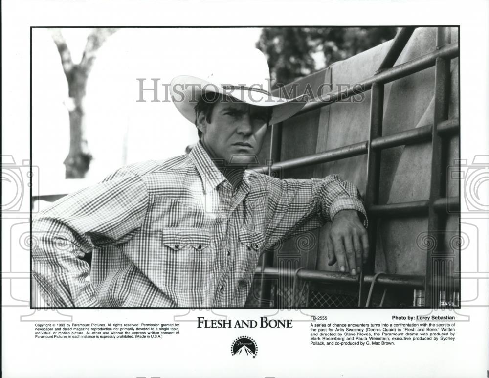 1993 Press Photo Dennis Quaid in Flesh and Bone - cvp49854 - Historic Images