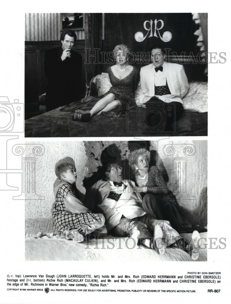 1994 Press Photo John Larroquette Edward Hermann and Christine Ebersole - Historic Images
