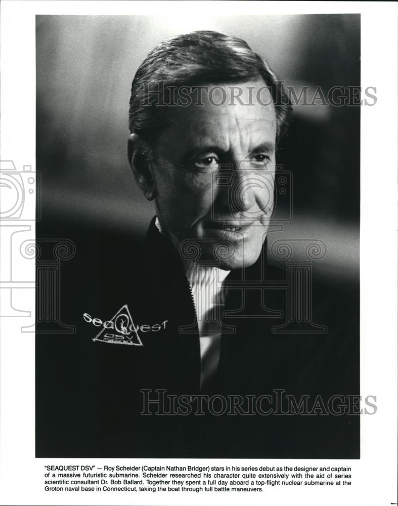 Press Photo Roy Scheider on SeaQuest DSV - cvp73272 - Historic Images