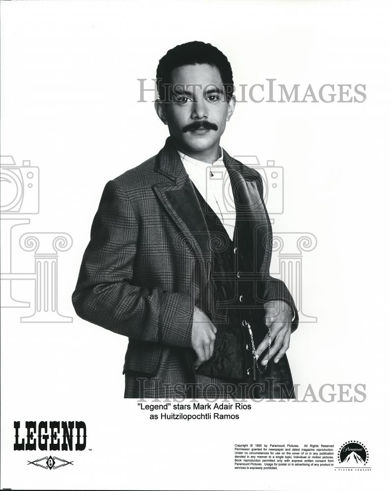 1995 Press Photo Mark Adair Rios stars as Huitzilopchtli Ramos in Legend - Historic Images