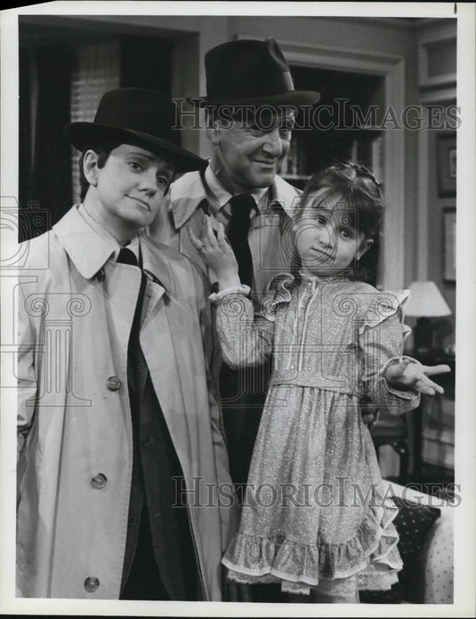 1983 Press Photo Tony Randall Chip Zien Run With It Kaleena Kiff - cvp58720 - Historic Images
