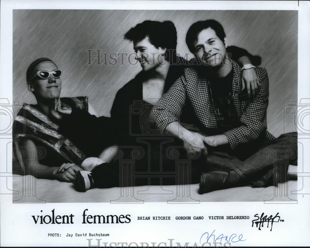 1993 Press Photo Brian Ritchie, Gordon Gano, Victor DeLorenzo of Violent Femmes - Historic Images