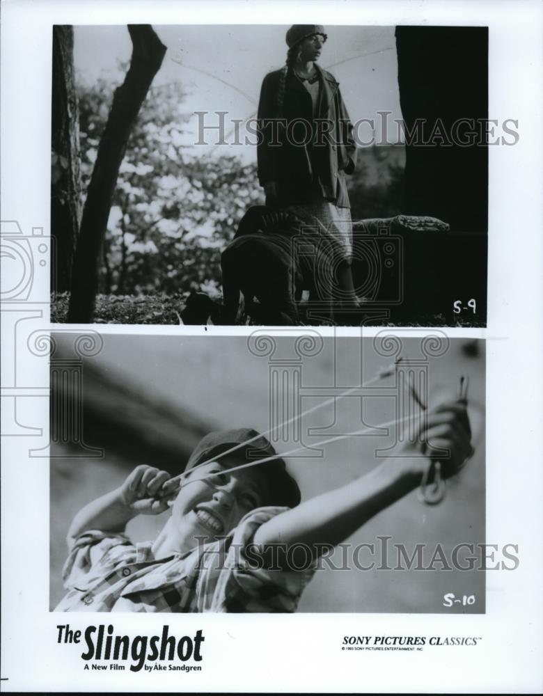 1995 Press Photo Jesper Salen and Frida Hallgren star in The Slingshot - Historic Images
