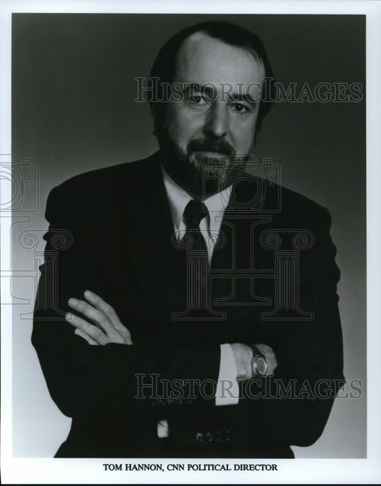 Undated Press Photo Tom Hannon CNN Political Director - cvp43659 - Historic Images
