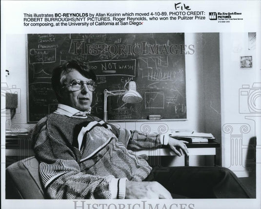 1989 Press Photo Illustrator Roger Reynolds "BC- Reynolds" - cvp46567 - Historic Images