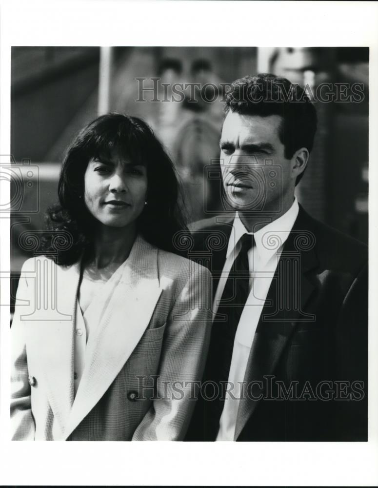 1992 Press Photo Rachel Ticotin &amp; Jon Tenney in Crime &amp; Punishment - cvp43476 - Historic Images