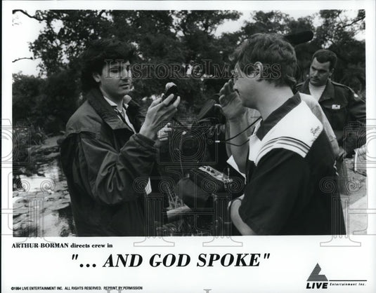1994 Press Photo Arthur Borman directs crew in And God Spok - cvp54470 - Historic Images