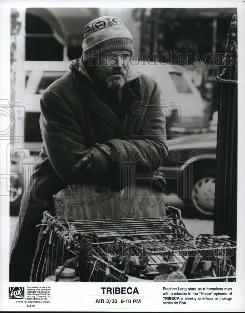 1993 Press Photo Stephen Lang stars as homeless man in Tribeca - cvp48232 - Historic Images