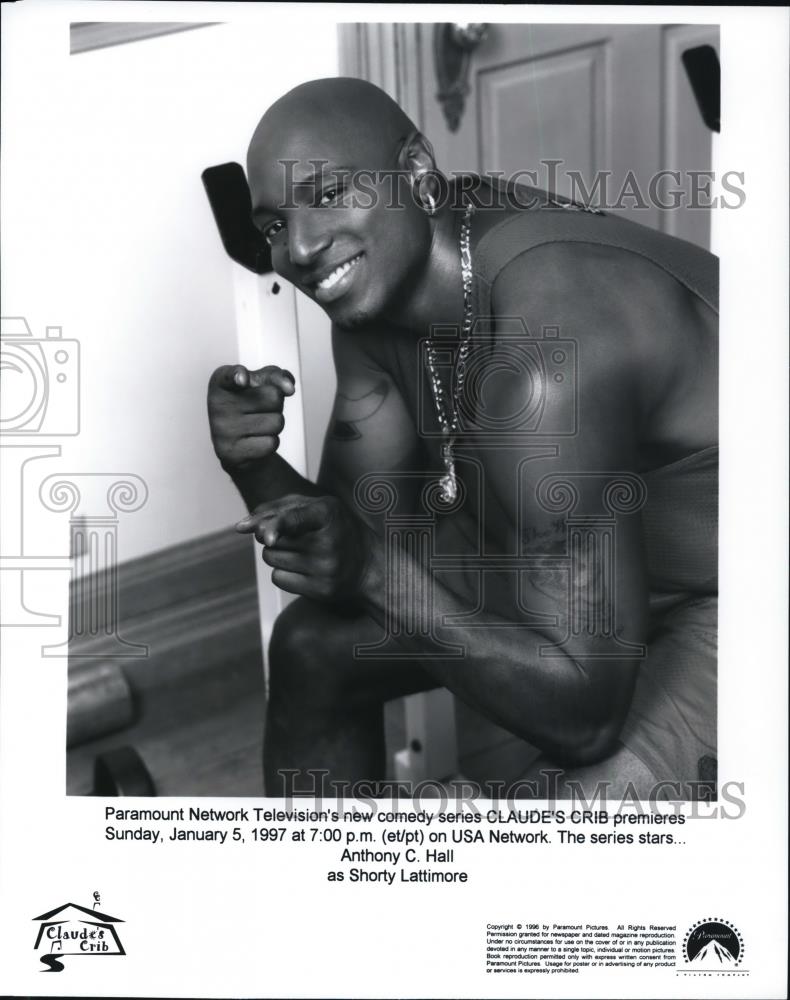 1996 Press Photo Anthony C. Hall as Shorty Lattimore on Claude's Crib - Historic Images